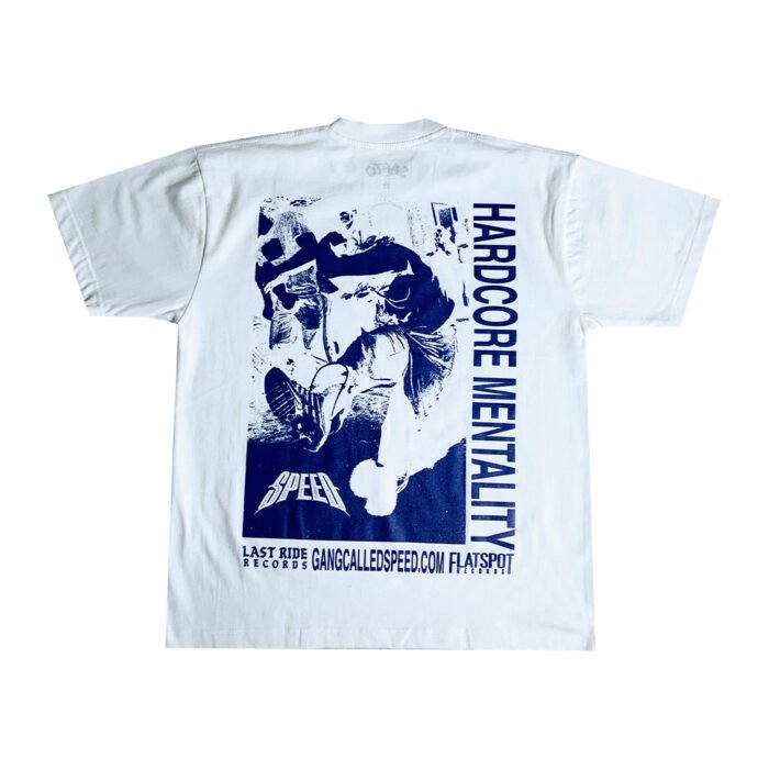 Speed ‘Hardcore Mentality’ White T-Shirt - Image 2