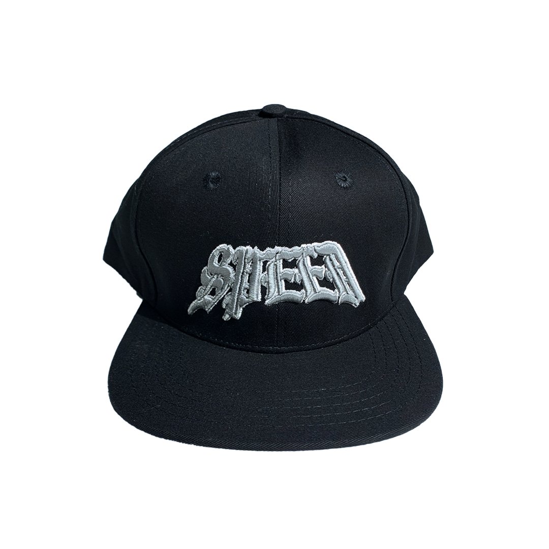108a Speed Black Snapback Caps - Image 1