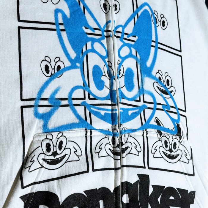 Dongker 'Dollar Greedy Dust' White Hoodie - Image 3