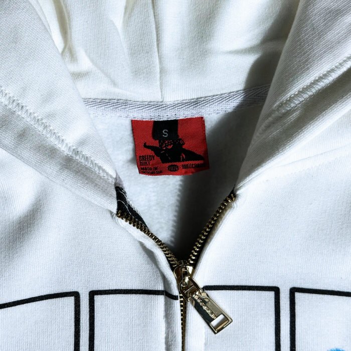 Dongker 'Dollar Greedy Dust' White Hoodie - Image 5